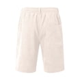 thumbnail image 4 of FUZHIQ Men's Cotton Casual Shorts Comfort Stretch Training Shorts Quick-Dry Lightweight Summer Walking Shorts Sports with Pockets,M, 4 of 7