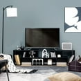 thumbnail image 2 of LOKO 3 Pieces Cube TV Stand, Modern Entertainment Center for up to 65 Inch TV, Minimalist TV Console Table, Free Combination Storage Bookcase Shelf for Living Room or Bedroom (Black), 2 of 9
