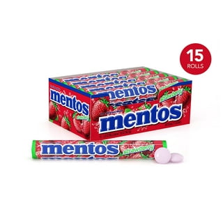 Mentos Licorice Mint Chewy Dragees 1.32-Ounce Rolls Maroc