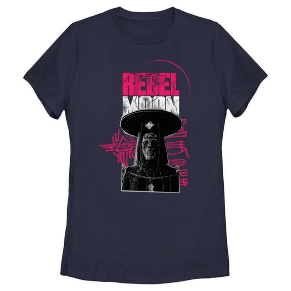 Women's Rebel Moon Imperium Priest Logo Graphic Tee Navy Blue 2X Large