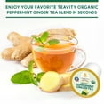 thumbnail image 3 of Organic Peppermint Ginger Tea Pods Compatible with Keurig Brewers by Teavity - 12 Tea Pods, 3 of 8