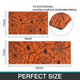 thumbnail image 7 of Halloween Orange Spider Web Pattern Kitchen Rugs Sets Of 2,Anti Fatigue Kitchen Mat Rugs Non Slip Washable,Decorative Kitchen Floor Mats for Kitchen,Sink,Laundry,17"x30"+17"x47", 7 of 7