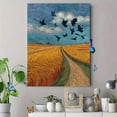 thumbnail image 4 of Blue Iris Flowers Canvas Print, Floral Wall Decor for Living Room Bedroom Dining Room Office Hallway Entryway Hotel Study Coffee Shop, 4 of 8