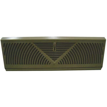 

1PACK ZoroSelect 4MJV7 Baseboard Register 2 X 12 Brown Steel