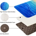 thumbnail image 3 of Pluoda Beach Blue Bath Mats for Bathroom, Bathroom Mats Rugs No Silp, Washable Cover Floor Rug Carpets Floor Mat Bathroom Decorations 20x32 Inches for Kitchen Kitchen Bedroom Indoor, 3 of 12