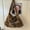 orange, variant on Cute Animal Print Shoulder Bag – Cartoon Kawaii Leopard Plush Crossbody Bag for Women Fashion Fur Tote Casual Chic (18.1×13.4in)