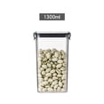 thumbnail image 4 of Flmtop Food Storage Containers Flour Sugar Storage Containers Food-Grade Food Storage Jar with Lid Detachable Food Containers with Lids Suitable for Refrigerator Kitchen, L(44 oz), 4 of 10