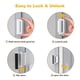 thumbnail image 3 of Cerradura de Refuerzo de Puerta de 1 Paquete, Cerradura de Refuerzo de Puerta U de AleacióN Aluminio Cerradura Puerta de Seguridad de 3 Pulgadas de Puerta una Prueba de Hogar, 3 of 7
