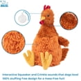 thumbnail image 5 of Juguetes de Peluche para Perros Best Pet Supplies café Pollo Arrugado para Juegos interactivos, 5 of 5