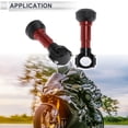 thumbnail image 3 of Unique Bargains 1.1"-1.3" Motorcycle Slider Frame Aluminum Alloy Plastic Wheel Fairing Protection Crash Pad Protector Guard 2.39" 6.73" 2 Pcs screw Red 2 Set, 3 of 7
