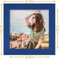 thumbnail image 3 of Vittanly 4x4 Picture Frame, Premium Material with Shatter Resistant Plexiglass, Photo Frame for Wall or Table Top Display, Royal Blue, 1 Pack, 3 of 6