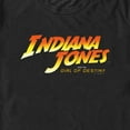 thumbnail image 2 of Men's Indiana Jones and the Dial of Destiny Official Movie Logo  Graphic Tee Black 2X Large, 2 of 5