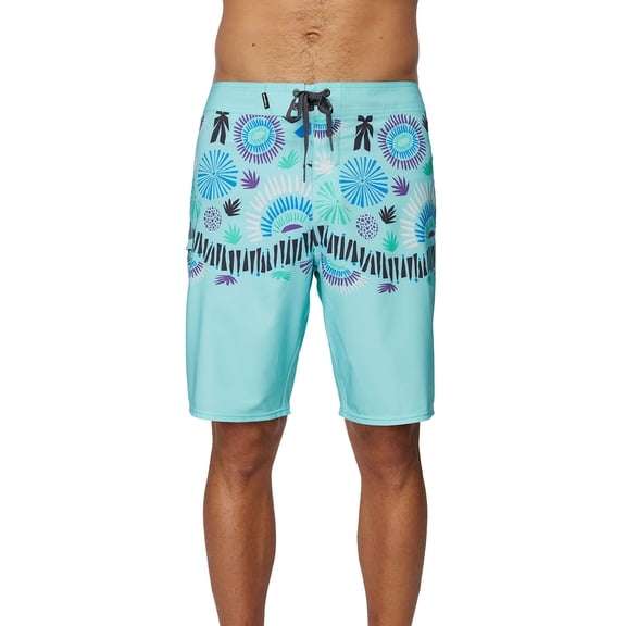 O'NEILL Mens Hyperfreak Heist Print Swim, Turq 2, 36