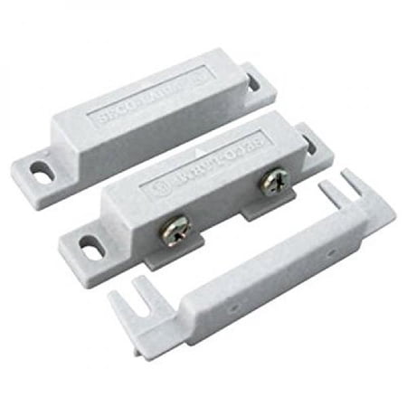 Seco-Larm SM-300Q/W Screw-Terminal Surface-Mount N.O. Magnetic Contacts – Security Door and Window Sensor
