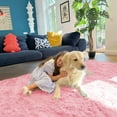 thumbnail image 2 of Buganda Area Rugs for Living Room 9'X12', Soft and Fluffy Shaggy Carpet for Pets, Machine Washable Floor Rugs for Bedroom, Pink, 2 of 7