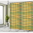 thumbnail image 4 of Ambesonne Abstract Shower Curtain, Vintage Knit Pattern Print, 69"Wx75"L, Earth Yellow, 4 of 4