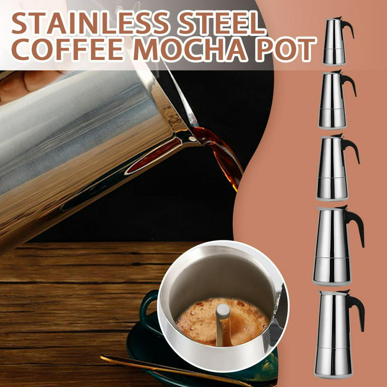 Factory OEM Stovetop Cuban Coffee Percolator Moka Pot Italian Espresso Coffee  Maker - China Moka Pot and Tea Kettle price
