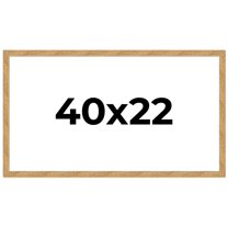 40x22 Frame Beige Real Wood Picture Frame Width 1.25 inches | Interior Frame Depth 0.5 inches |