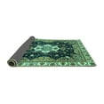 thumbnail image 2 of Ahgly Company Indoor Rectangle Geometric Turquoise Blue Traditional Area Rugs, 8' x 12', 2 of 4