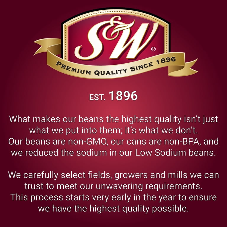 S&W Low Sodium Garbanzo Beans (Chickpeas) - 12 Pack, 15.5 Oz Cans - Plant Protein, Gluten Free, Vegan 1 thumbnail image
