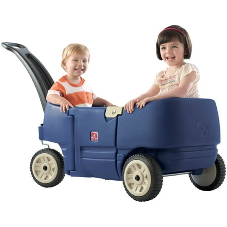 Step2 Wagon for Two Plus-Kids Pull Wagon, Blue (Best Wagon For Sand)