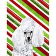 thumbnail image 1 of White Toy Poodle Candy Cane Christmas Flag Garden Size, 1 of 1