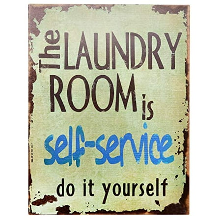 - Barnyard Designs The Laundry Room is Self Service Retro Vintage Tin Bar Sign Country Home Decor 10