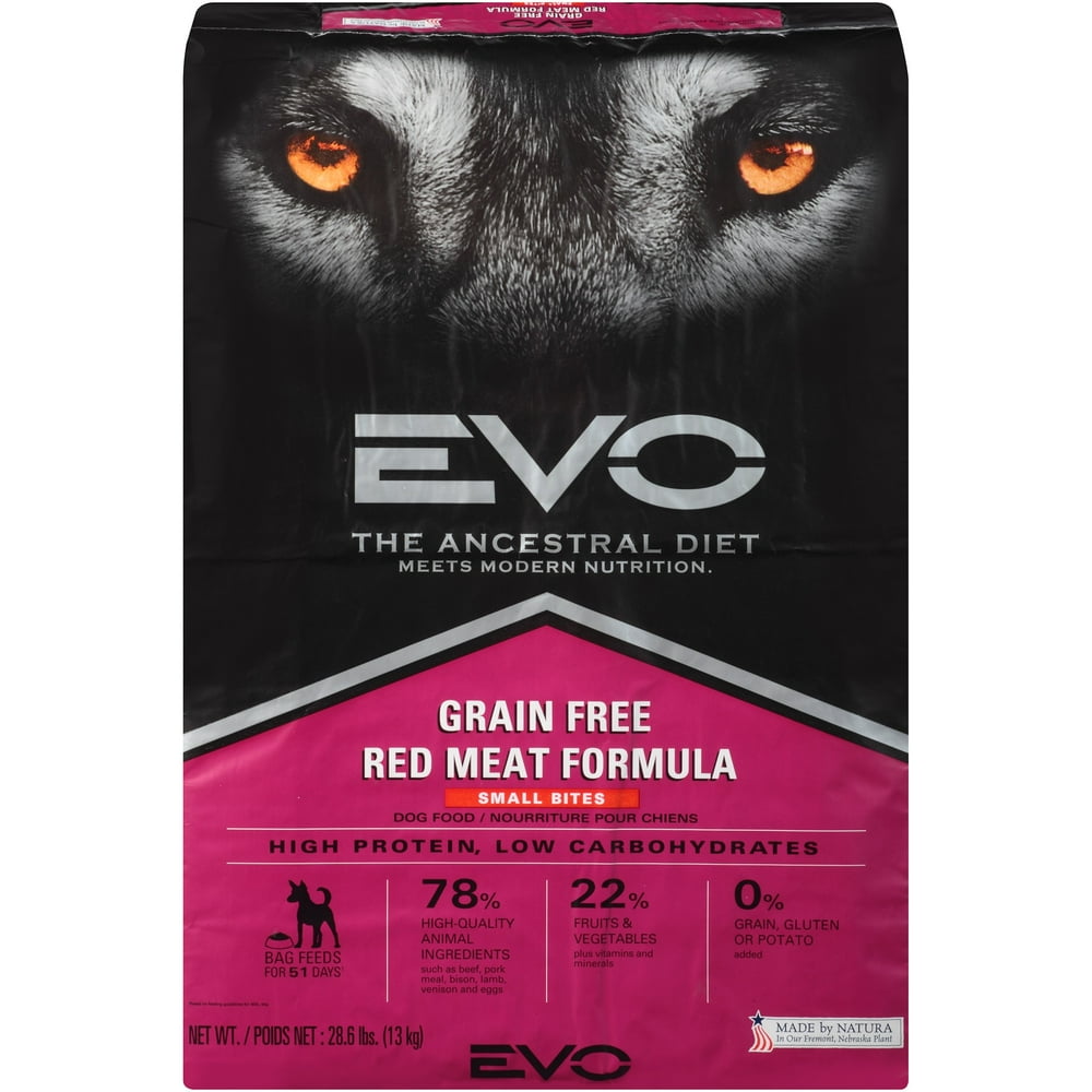 EVO Ancestral Diet GrainFree Red Meat Formula Small Bites Dry Dog Food