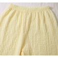 thumbnail image 6 of Girls 2 Piece Summer Outfits Applique Spaghetti Strap Top and Matching Wide Leg Pants Lightweight Breathable Beach Clothing Yellow Size 11-12 Years, 6 of 8