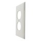 thumbnail image 2 of Placa Dúplex Leviton Nylon Gris 11.5X7 Cm, 2 of 3
