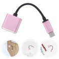 thumbnail image 1 of WEAVILUX Adaptador USB C 3.5mm Con Carga Simultánea Para Teléfonos Dorado, 1 of 8