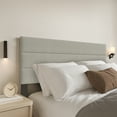 thumbnail image 5 of Home Design Etta Twin Upholstered Headboard with Channel Tufting and Foam Padding, Warm Gray, Easy assembly, 5 of 6