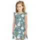 thumbnail image 1 of Fotbe Snowflake Scarf Snowman Vestido de Dormir para Niñas de 3 a 10 Años, Mangas Cortas, Estilo Princesa, Pijama Camisón con Mangas Voladas-Large, 1 of 6