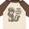 thumbnail image 4 of Inktastic Too Stinkin' Sweet Skunk Baby Humor Boys or Girls Long Sleeve Baby Bodysuit, 4 of 5