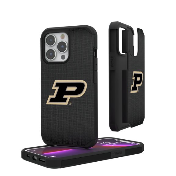 Purdue Boilermakers Linen Logo iPhone Rugged Case