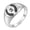 A, variant on Fashion Titanium Steel Initial Alphabet Letter A-Z Ring Finger Rings Jewellery-Z-5