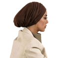 thumbnail image 2 of NMMUED Slip-on Inner Hijab Cap for Women Modest Tube Underscarf Soft Stretchy Head Cover Wrap Coffee One Size, 2 of 4