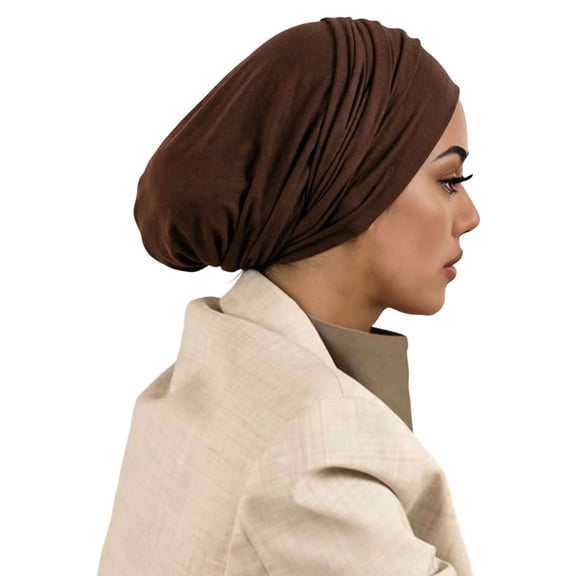 HuangHuanChen Head Wraps For Women Underscarf Caps Headwear Chic Wear Chemo Cancer Cap Soft Elastic Hat for Hair Loss Turban for Women One Size