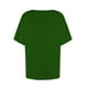 thumbnail image 4 of Usted Es Más Que una Camisa de Puntuación de Prueba, de Moda Casual Color Sólido Botón de Manga Corta Cuello en V para Mujeres, 4 of 6