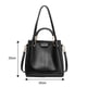 thumbnail image 2 of Bolso de mensajero de moda, bolso de viaje diario de PU, bolso de cubo portátil de un solo hombro, negro, 2 of 5