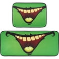 thumbnail image 7 of SKYSONIC Laughing Zombie Monster Kitchen Mats Set of 2 Green Floor Runner Rug Anti Fatigue Non Slip Comfort Mat 19.7x27.6 Inch + 19.7x47.2 Inch for Living Room Laundry Room Hallway, 7 of 7