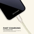 thumbnail image 5 of Liquipel Powertek iPad & iPhone Charger Cable, Fast Charging 6ft MFI Certified Lightning to USB Cord, Velvet - Cream, 5 of 7