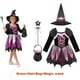 thumbnail image 5 of Disfraz de bruja morada para niñas, disfraz de Halloween, cosplay, Purim, carnaval, fiesta, vestido de princesa para niñas pequeñas, vestido de fiesta, 5 of 5