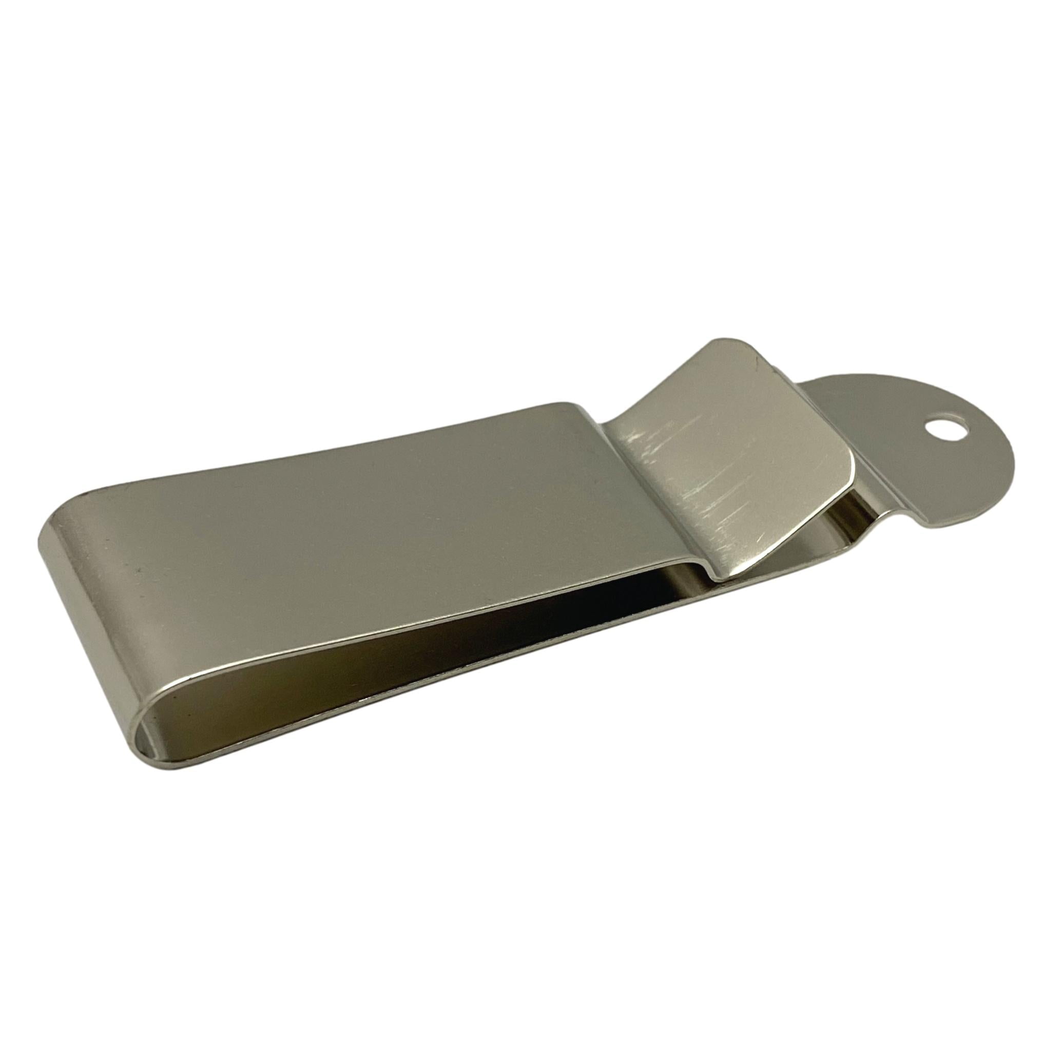 4 pack Spring Belt Holster Clip - Nickel Plated