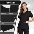 thumbnail image 2 of VIAOLI Scrubs Set for Women Nurse Uniform Jogger Set Stretch Top & Pants with Multi Pocket for Nurse Workwear, 2 of 7