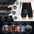 thumbnail image 4 of Sinhoon Men's Compression High Waist Boxer Shorts Tummy Slim Body Shaper Fitness Girdle Pants, 4 of 6