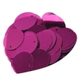 thumbnail image 2 of Lipstore 85 Pcs Paillettes Rondes Plates 20mm, Paillettes Rondes avec Trou, Accessoires de Coiffe DIY, pour Mariage, Tricot, Femmes Rose Rouge, 2 of 8