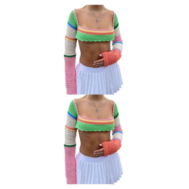 Sonducket Colores surtidos Colores llamativos y patrón de rayas clásico para jeans de moda para todas las ocasiones, adecuados para holgados y L, 1 2Conjunto