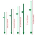 thumbnail image 2 of Plant Stakes, Support Stick, Orchid Stakes with Clips, Garden Plant Poles, for Indoor Outdoor Potted Tomato, Rose, Amaryllis, Vegetables, Monstera, 12.8 Inch, 2 of 5