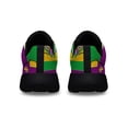 thumbnail image 4 of Louisiana Mardi Gras Masquerade Beads Mask Shoes Sneakers for Women Men Black Size 4.5, 4 of 7